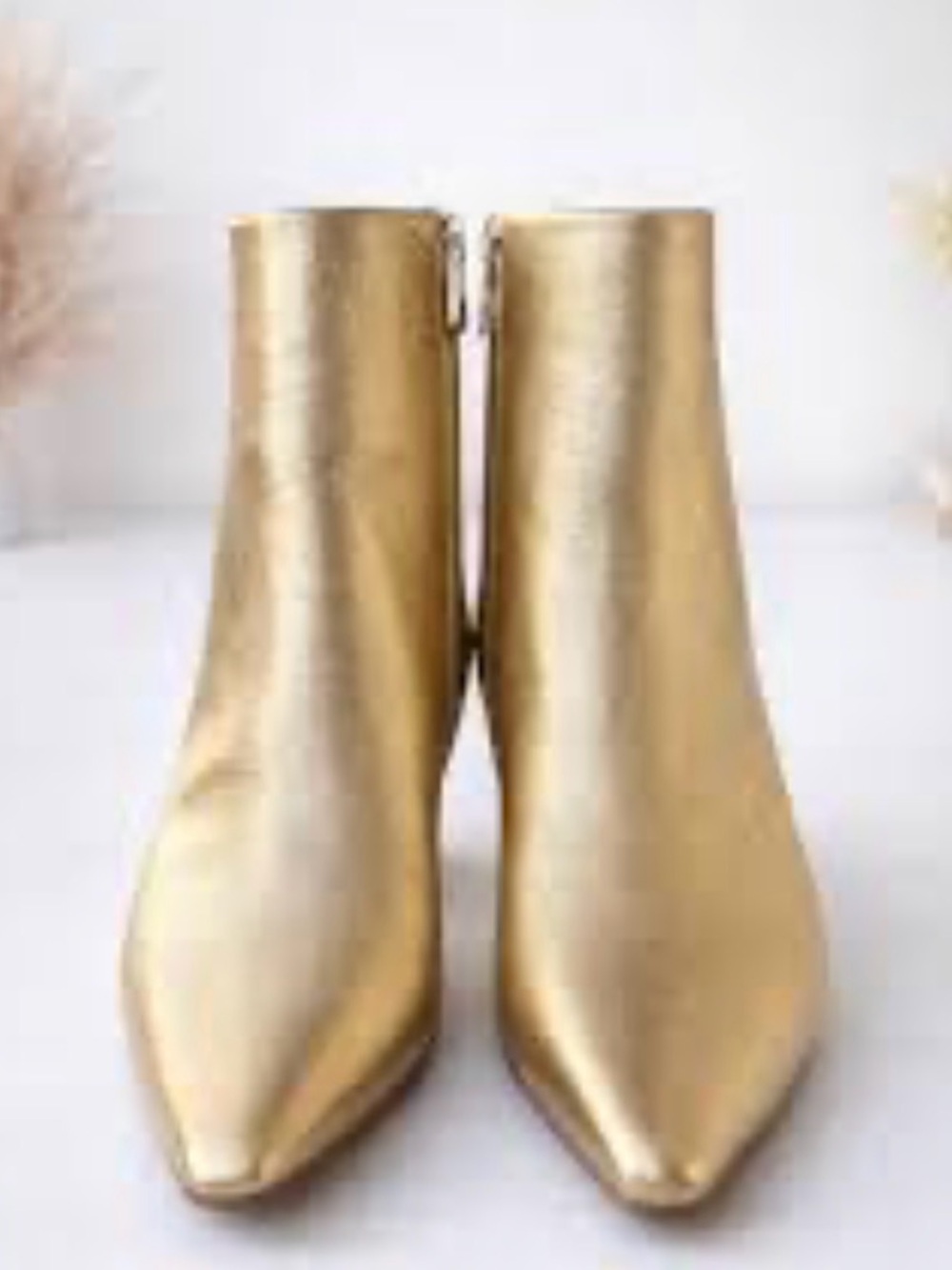 Naturalizer Gold Women's Ankle Boots - Sleek Metallic Booties